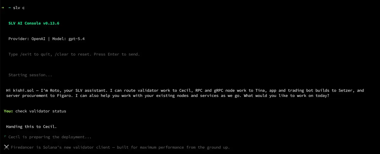 Natural-language management in the AI Console