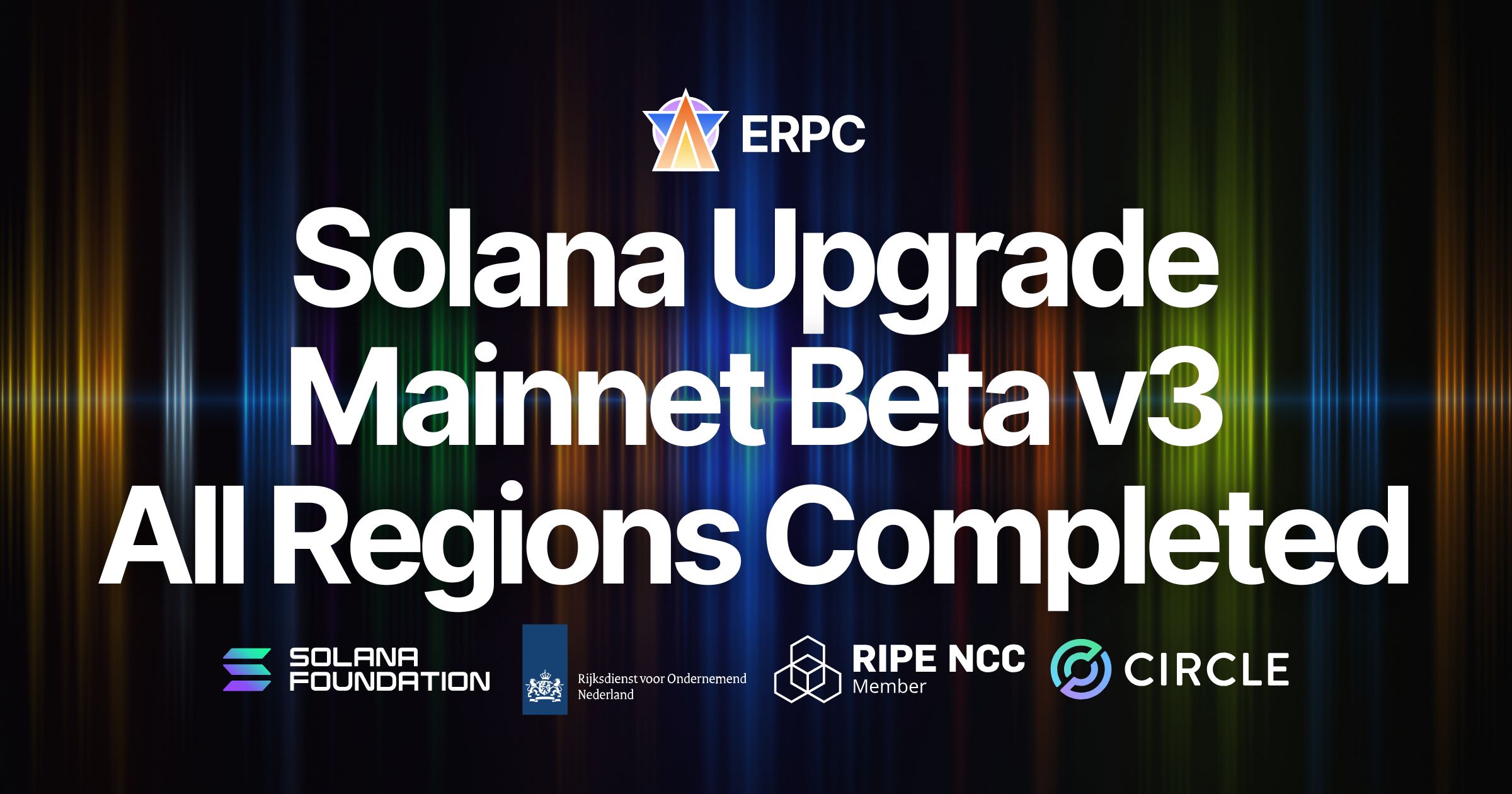 ERPC Completes Solana Mainnet Beta v3 Upgrade Across All Regions, Advancing Toward a Next-Generation Communication Infrastructure with Future Alpenglow Support