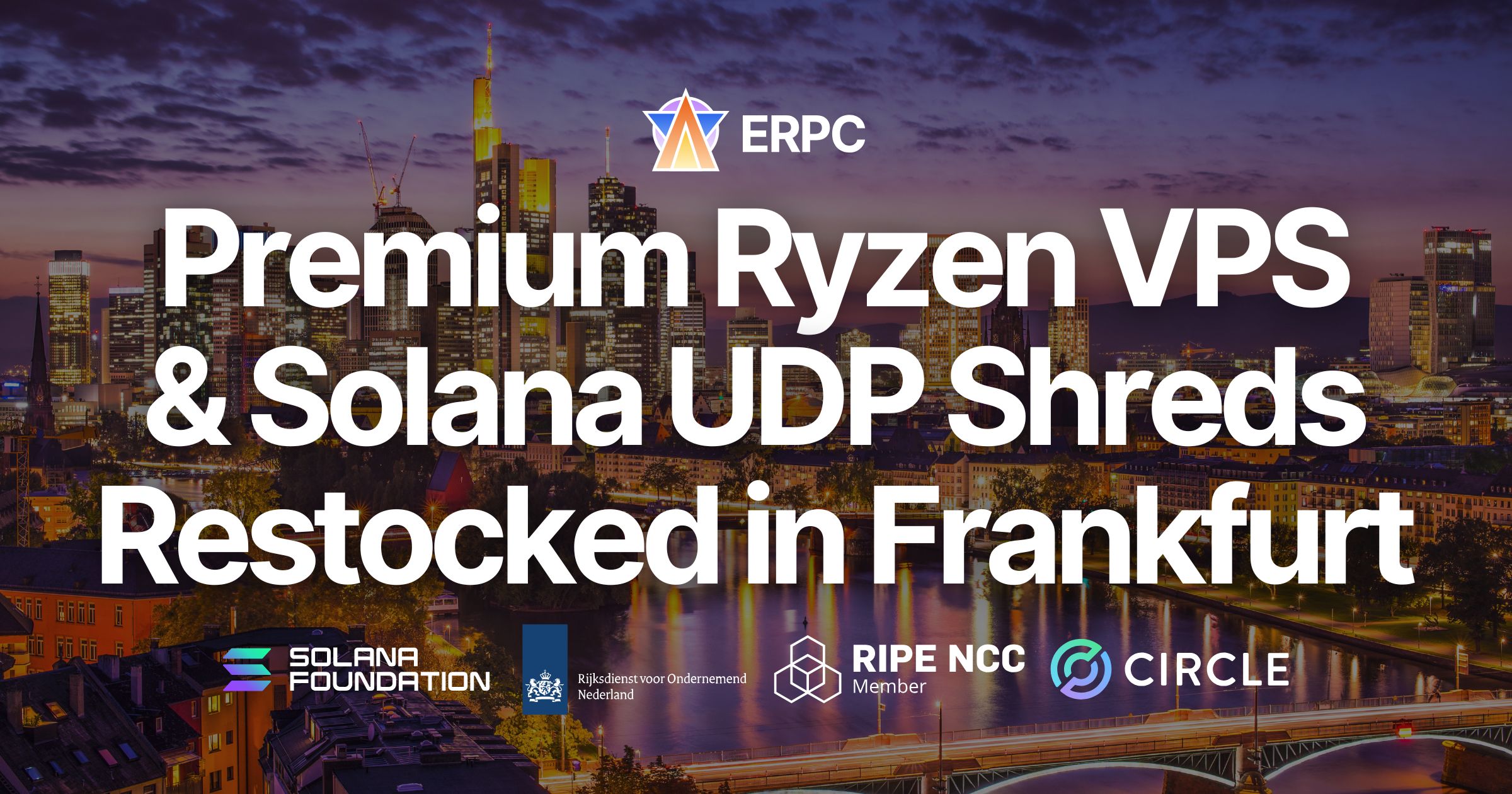 Premium Ryzen VPS and UDP Dedicated Shredstream Ryzen Premium for Solana Restocked in Frankfurt After Instant Sellout