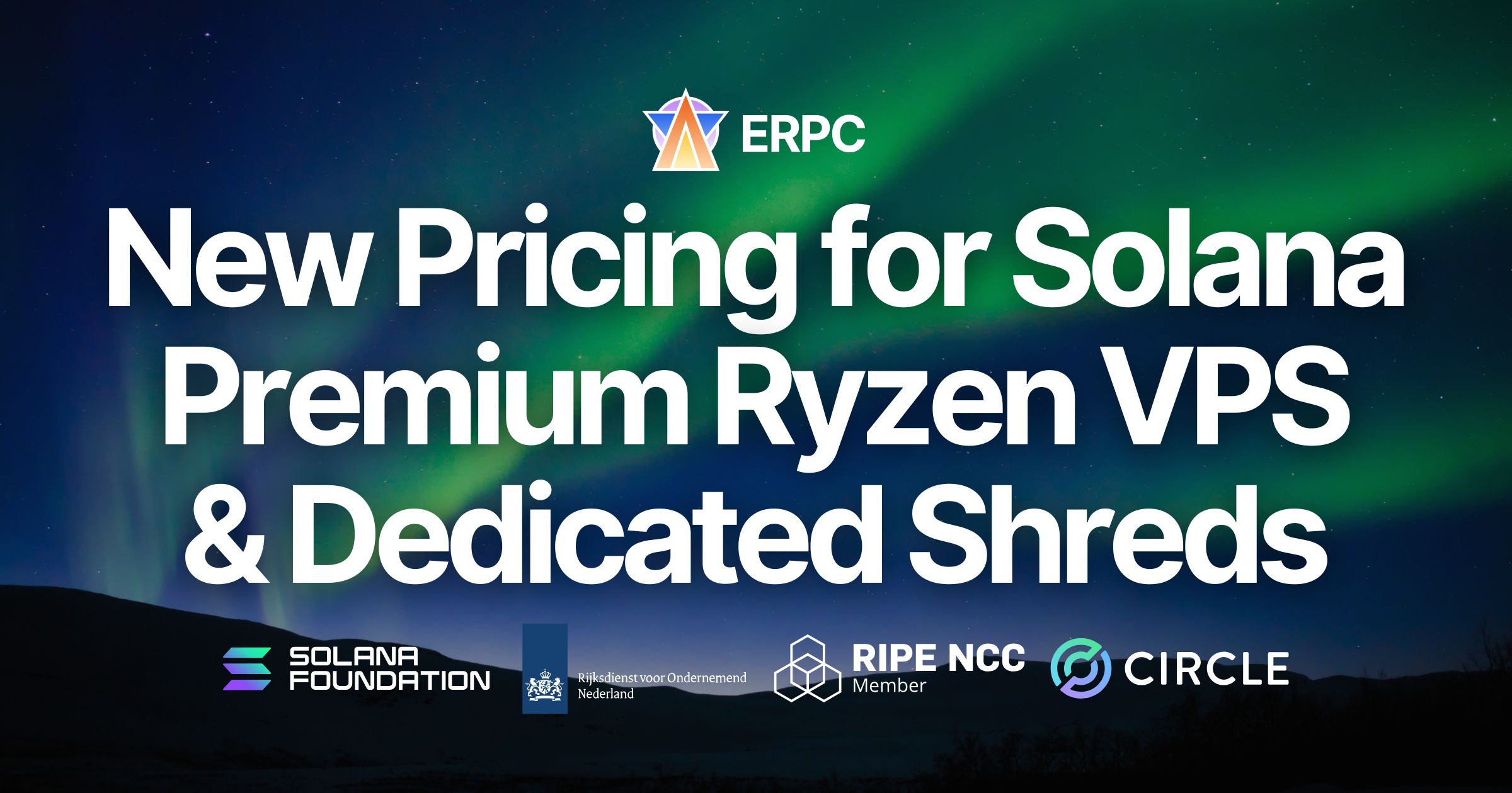 ERPC Launches New Pricing for Premium Ryzen VPS, Dedicated Shreds, and Stream Bundles, Marking the Next Phase of Solana High-Speed Infrastructure